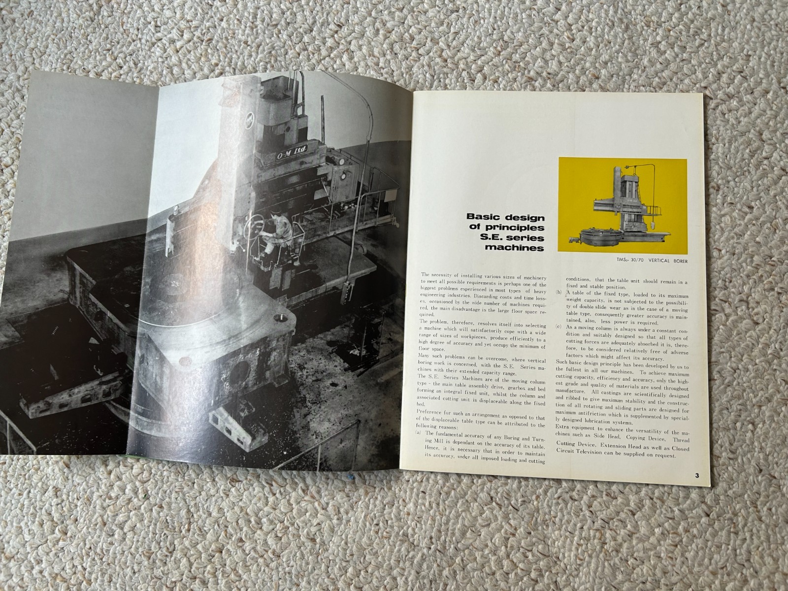 O-M Vertical Boring & Turning Mills Sales Catalog, Made in Japan