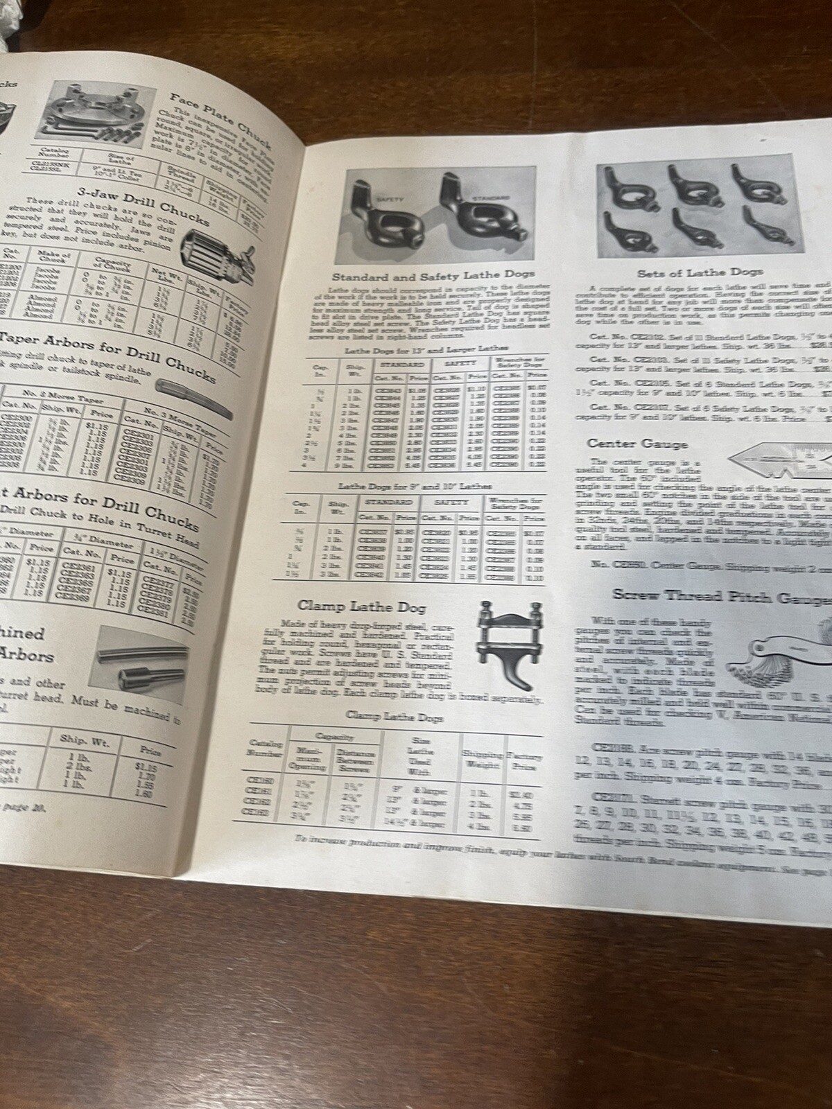 South Bend Lathe Works Catalog 5418, Attachments Accessories