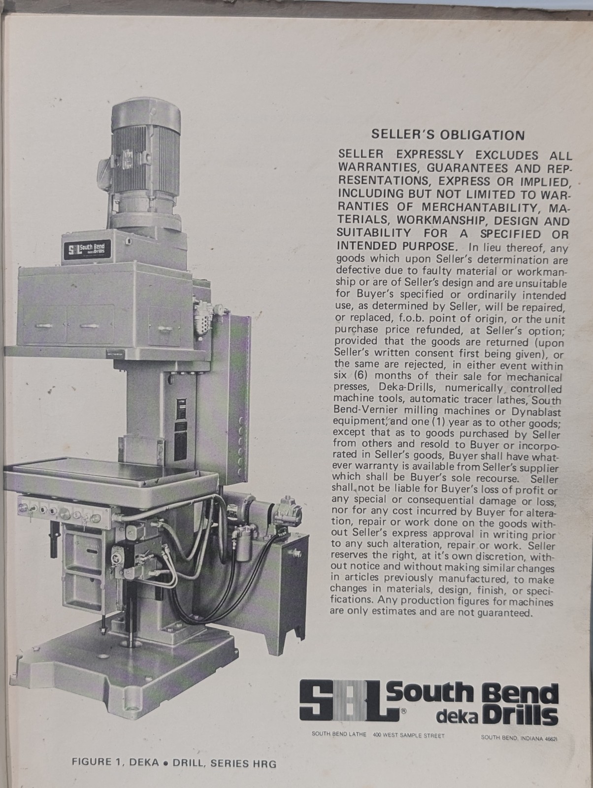 Two South Bend Lathe Bulletin 7612 Operating, Maintenance, Set Up, Parts Manuals