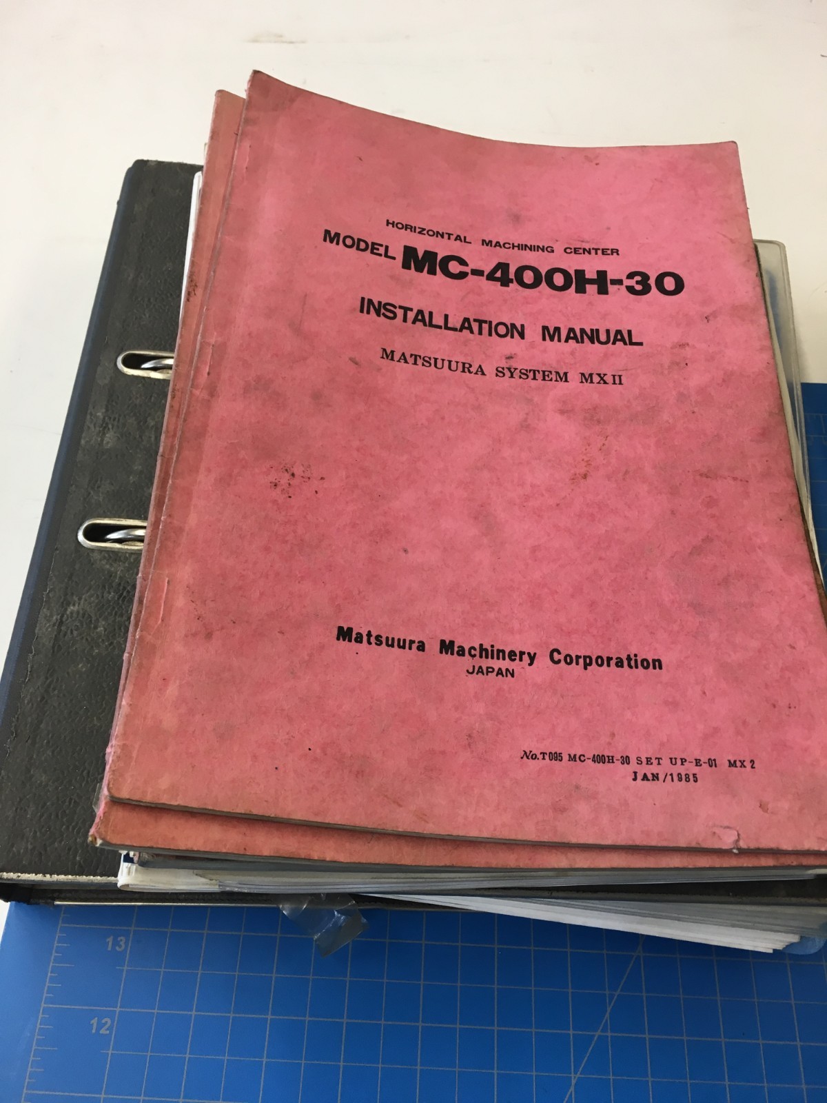 Matsuura Manuals Complete SET! MC-400H-30, YASNAC MX2