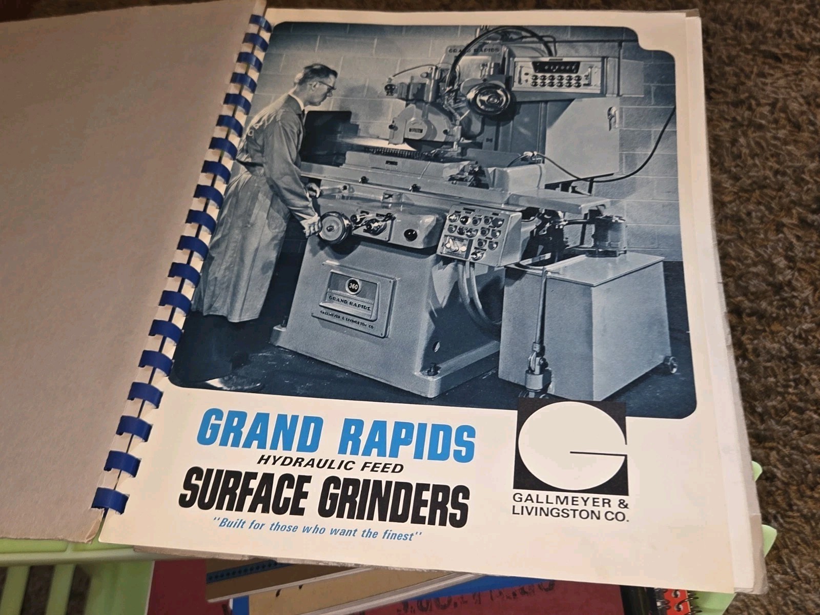Grand Rapids Surface Grinders Operating Instructions #250-396 Machine Tool Book