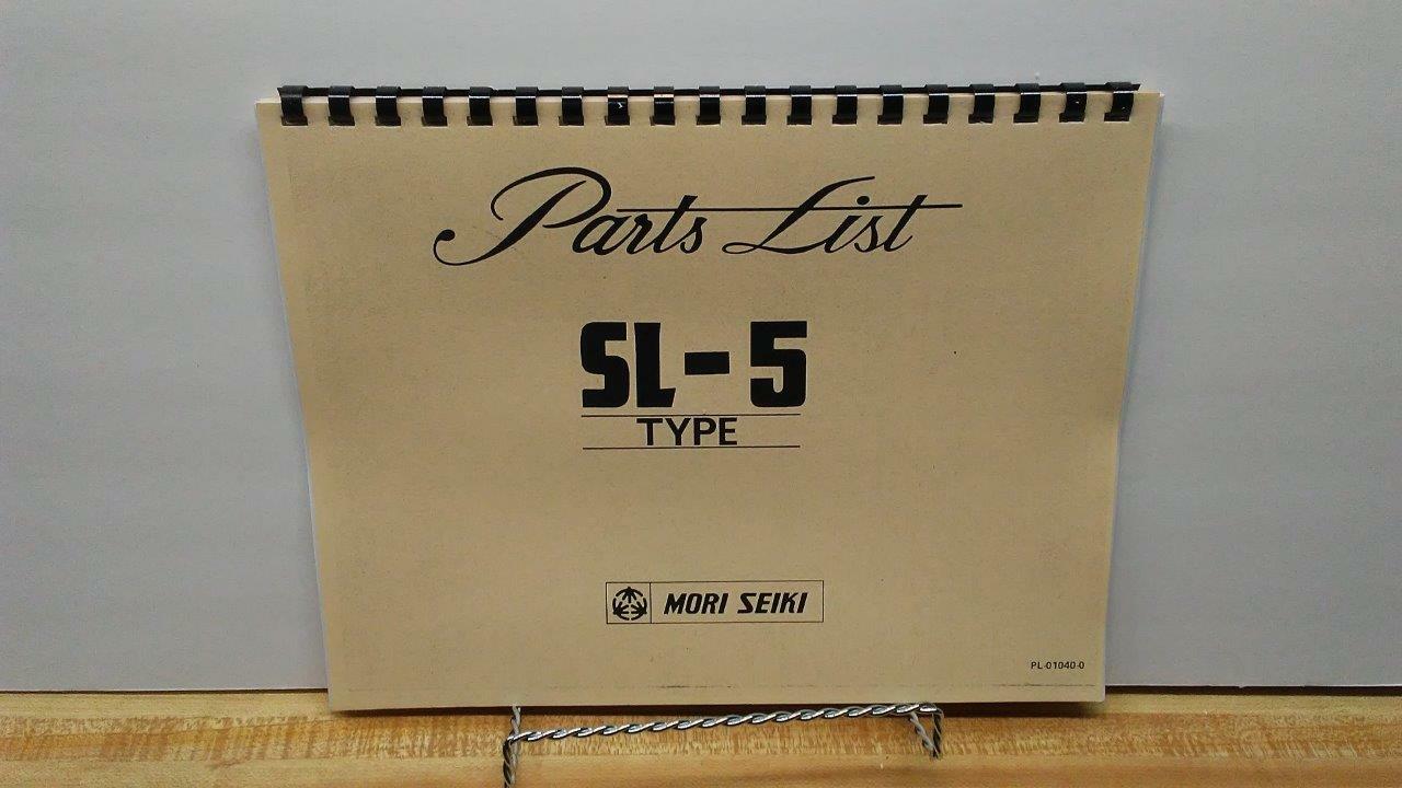 Mori Seiki SL-5 Slant Bed Lathe Parts Manual