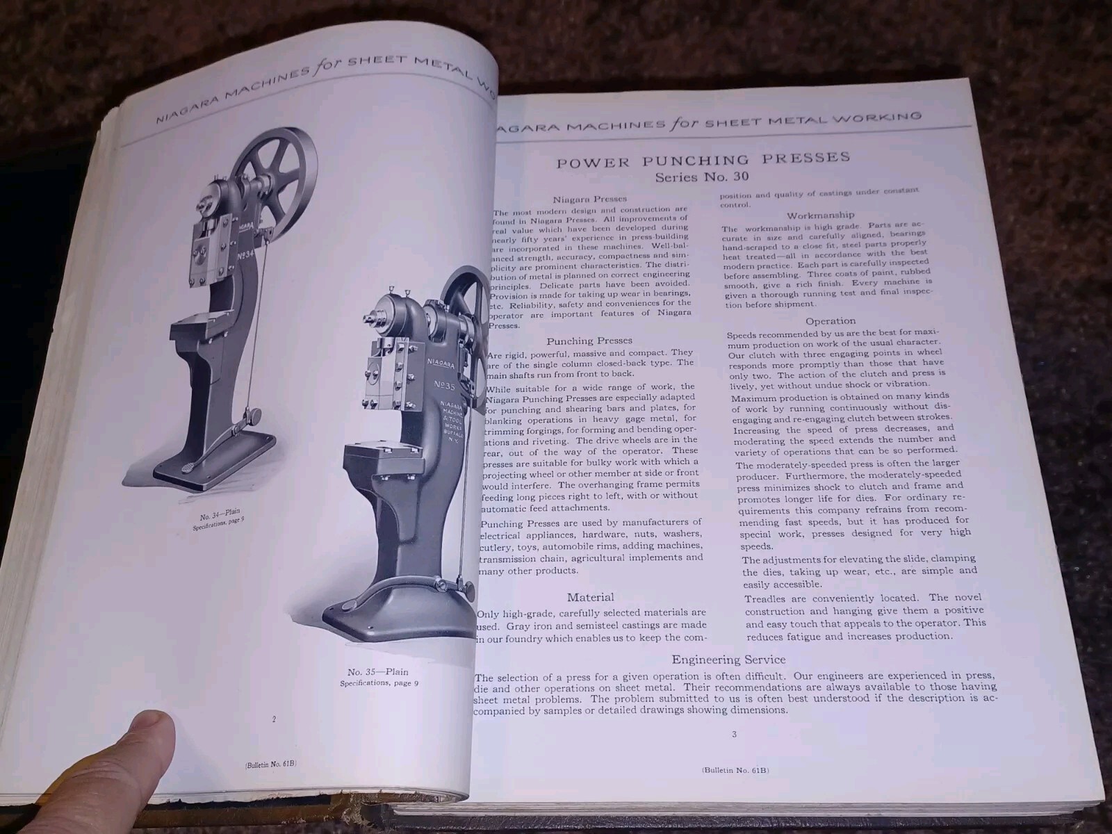 Niagara Machine & Tool Works Sales Catalog book PRESSES PUNCHES SHEARS Machinist