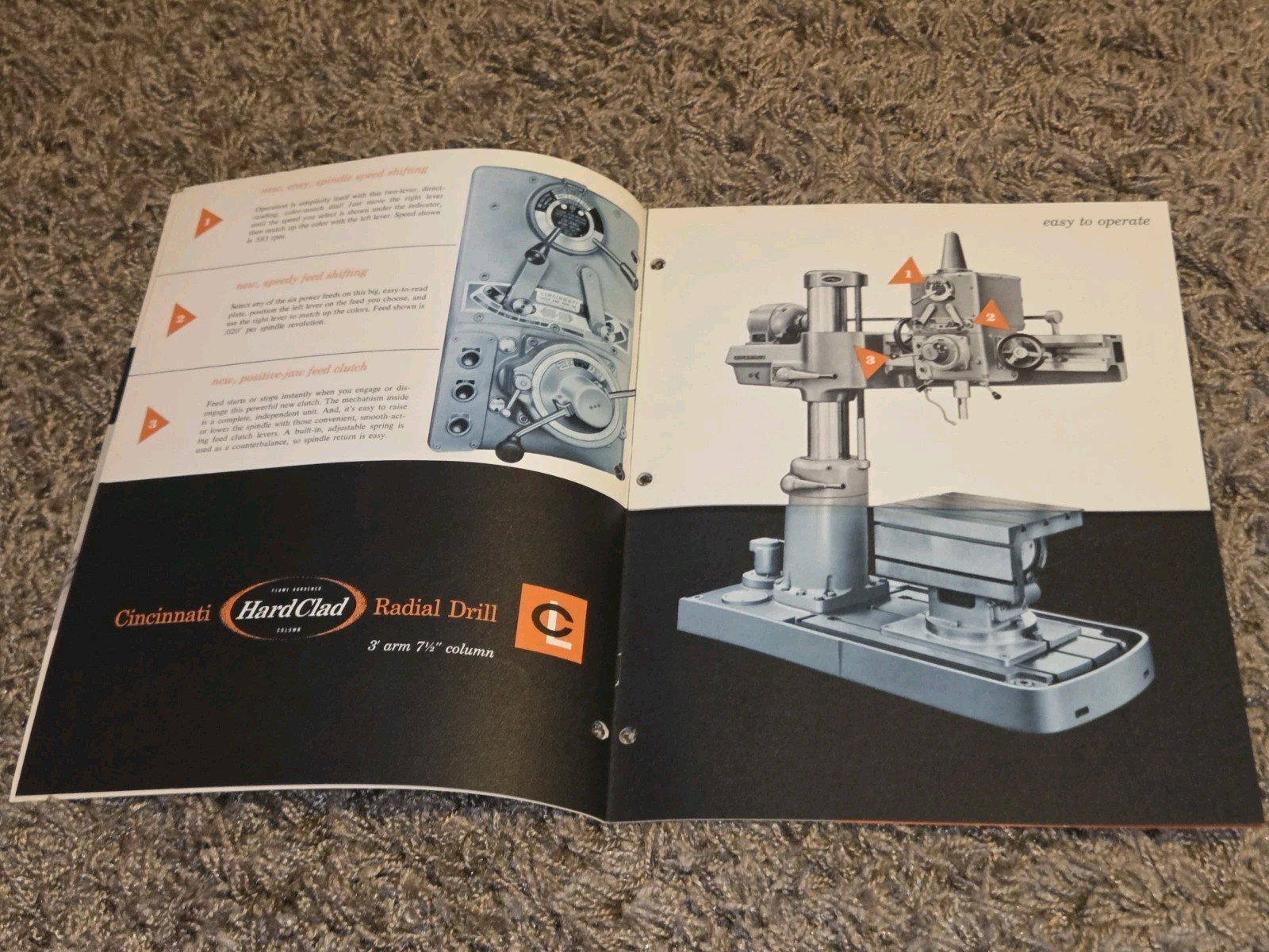 3″ & 7 1/2″ CINCINNATI LATHE AND TOOL COMPANY RADIAL DRILL CATALOG D-133-1 Book