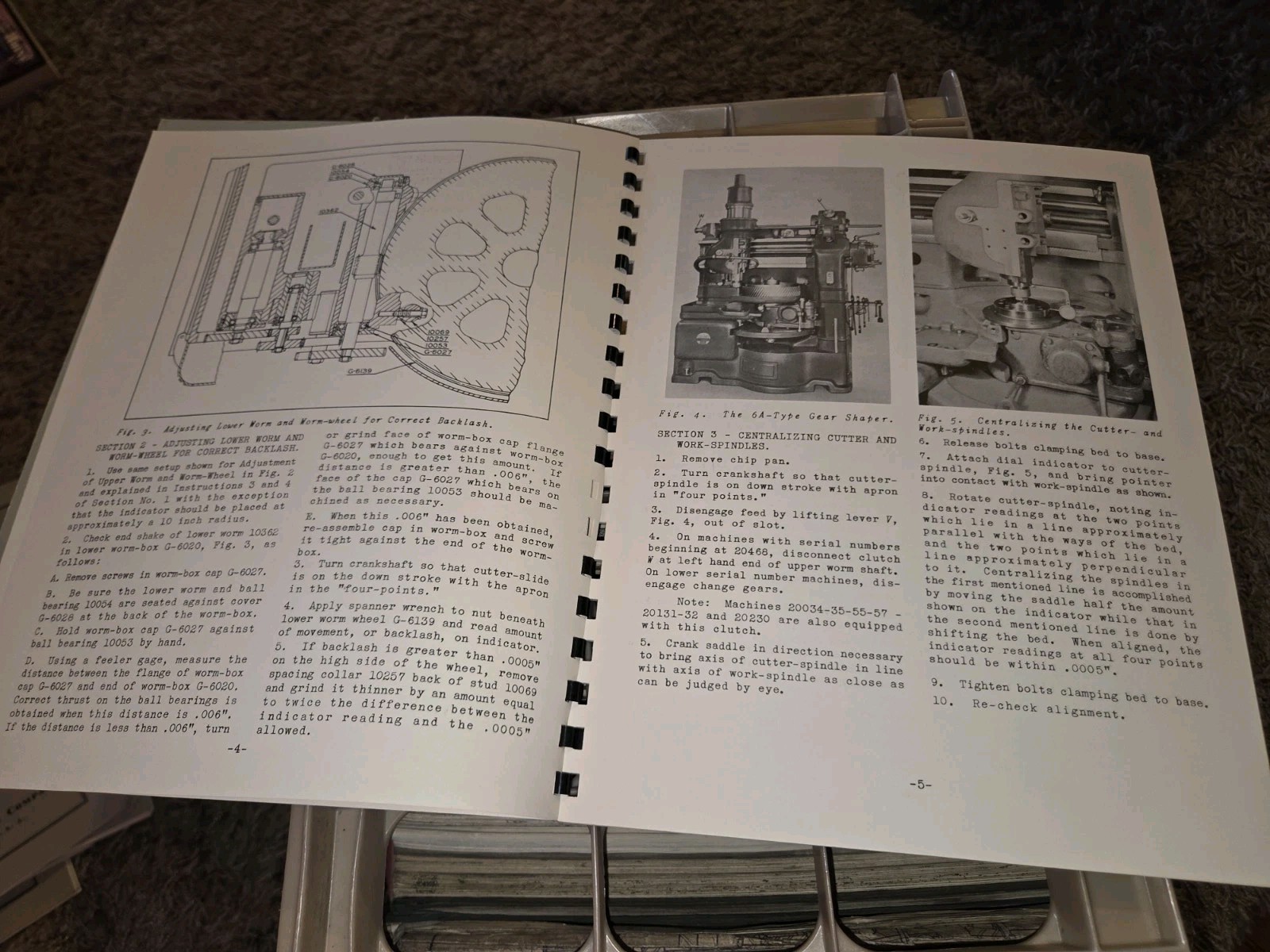VTG Fellows Type Series 6A Gear Shaper SERVICE REPAIR BOOK MANUAL 1956 ORIGINAL