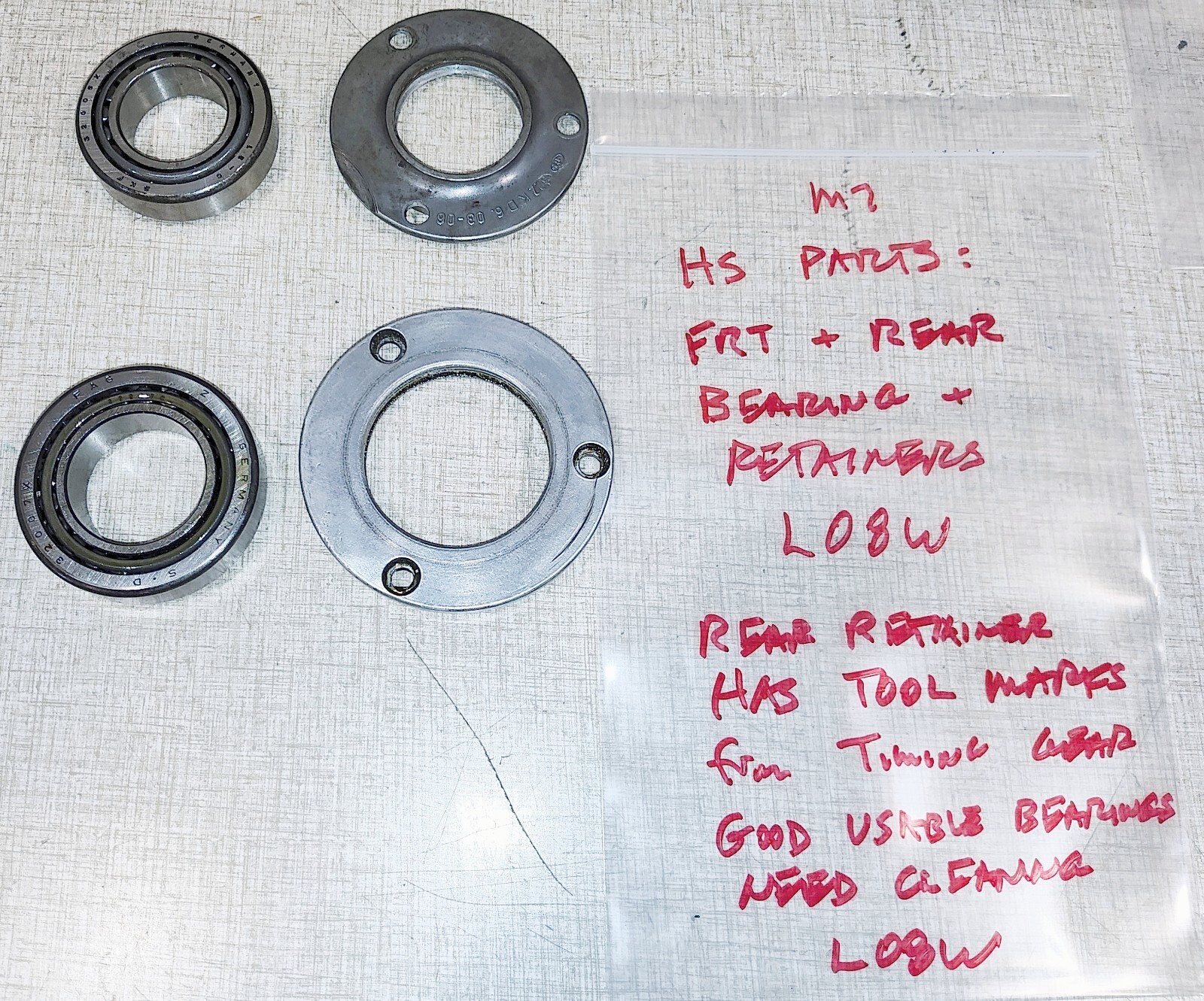 Emco Maximat 7 Lathe Headstock Parts: Bearings & Retainers L08W