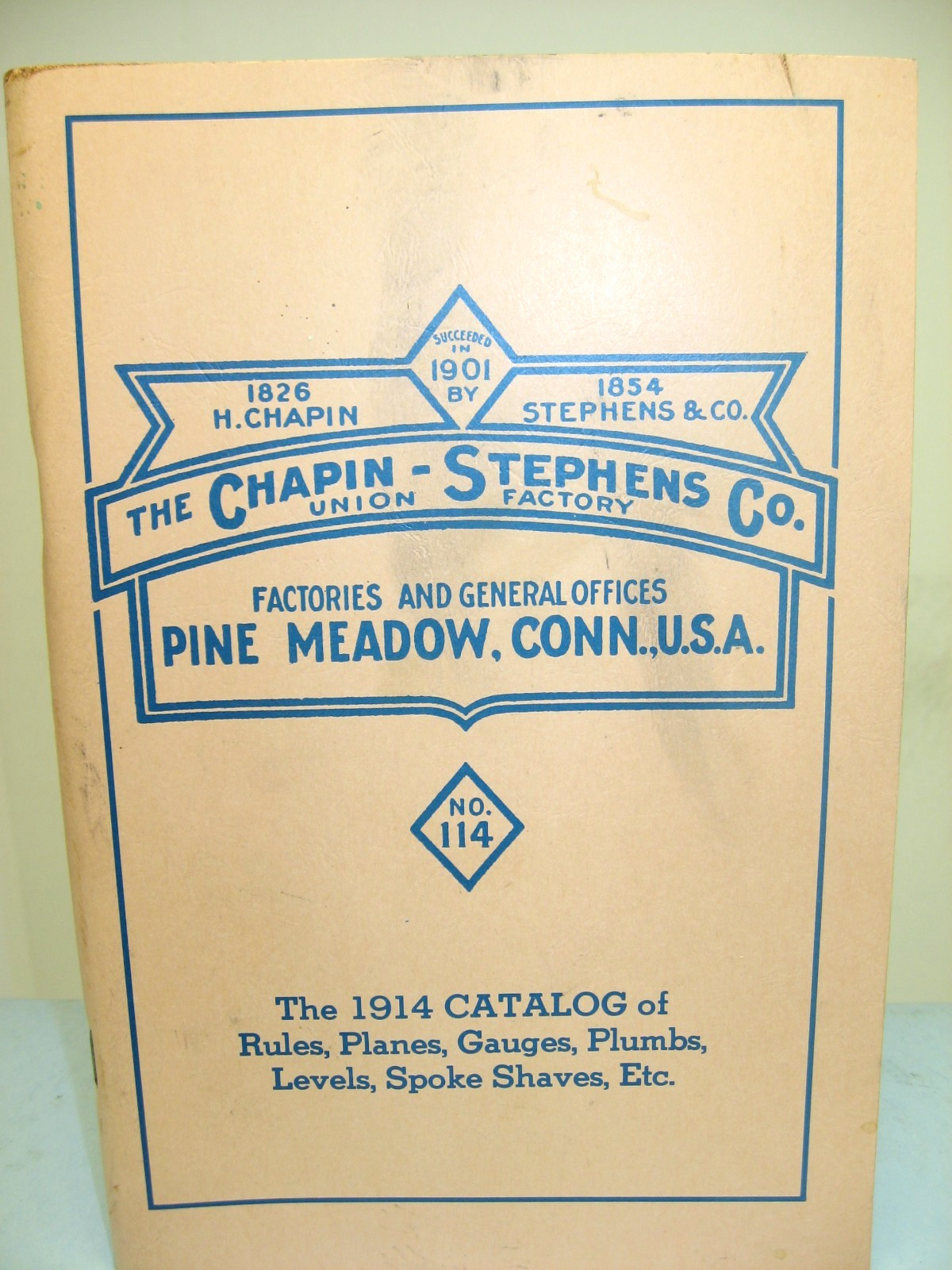 Chapin-Stephens Co.- Pine Meadow, Conn. – 1991 REPRINT: 1914 Catalog No. 114