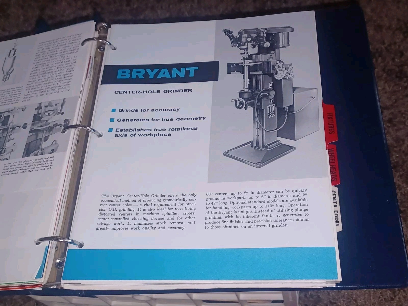 Bryant Chucking Grinder Company PRODUCT CATALOG LOT SALES BOOK Machinist Tools