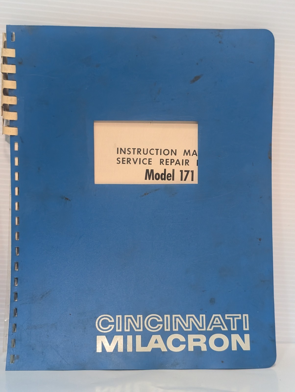 Milacron Model 171 Grinding Machine Instruction Manual and Service Repair Parts