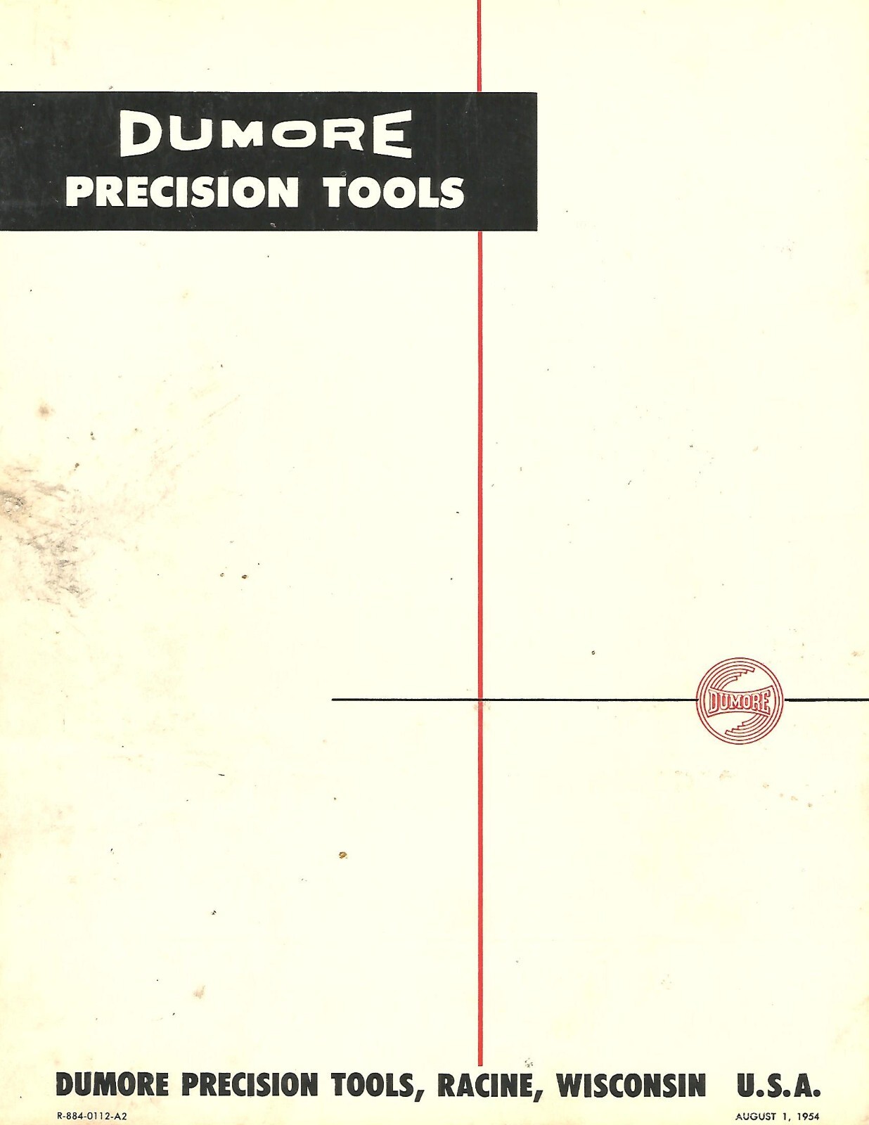 Dumore Auto Drill Unit Operation & Service Manual Series 24 Original
