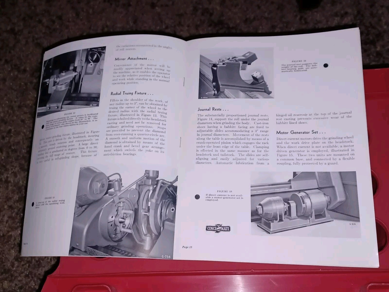 Cincinnati Grinders 20 24 28″ Catalog ROLL GRINDING MACHINES Book Pub # G-383