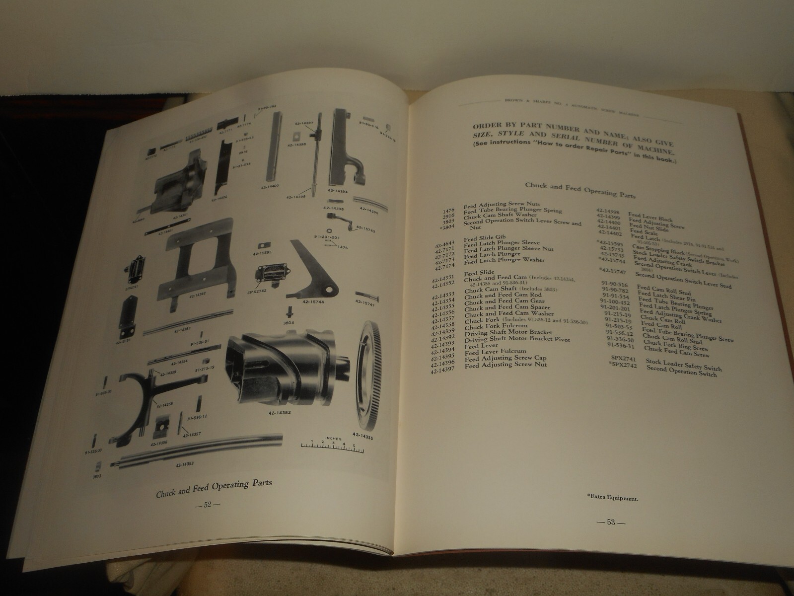 No. 4 BROWN & SHARPE Automatic Screw Machine Operation Maintenance Repair Parts