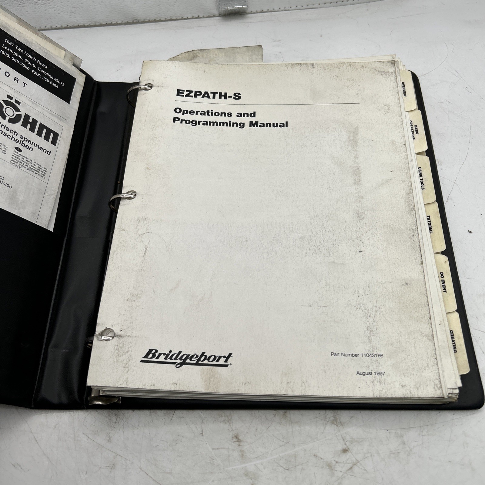 ROMI EXPATHS OPERATIONS AND PROGRAMMING MANUAL 11043166 See Pics