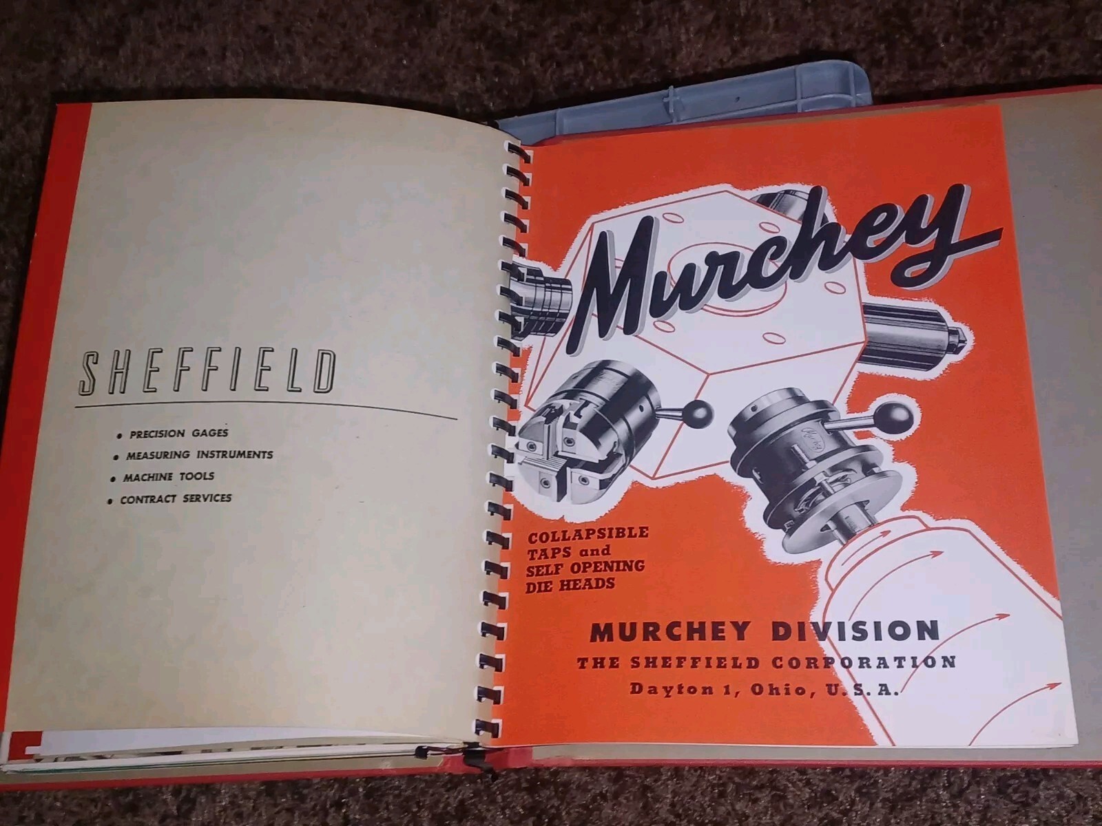 Sheffield Corporation Dayton Ohio SALES BOOK CATALOG LOT gages Machine Tools WW2