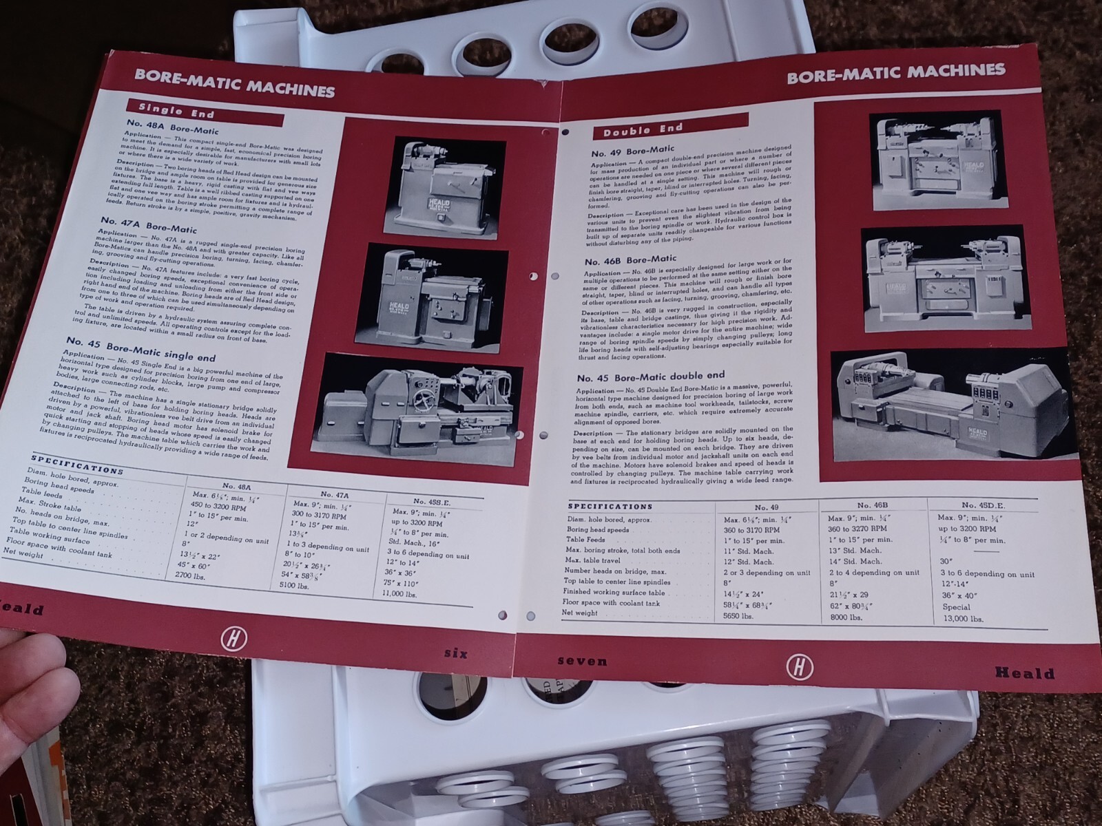 1945 HEALD COMPANY Sales Catalog SURFACE GRINDING/PRECISION FINISHING MACHINES