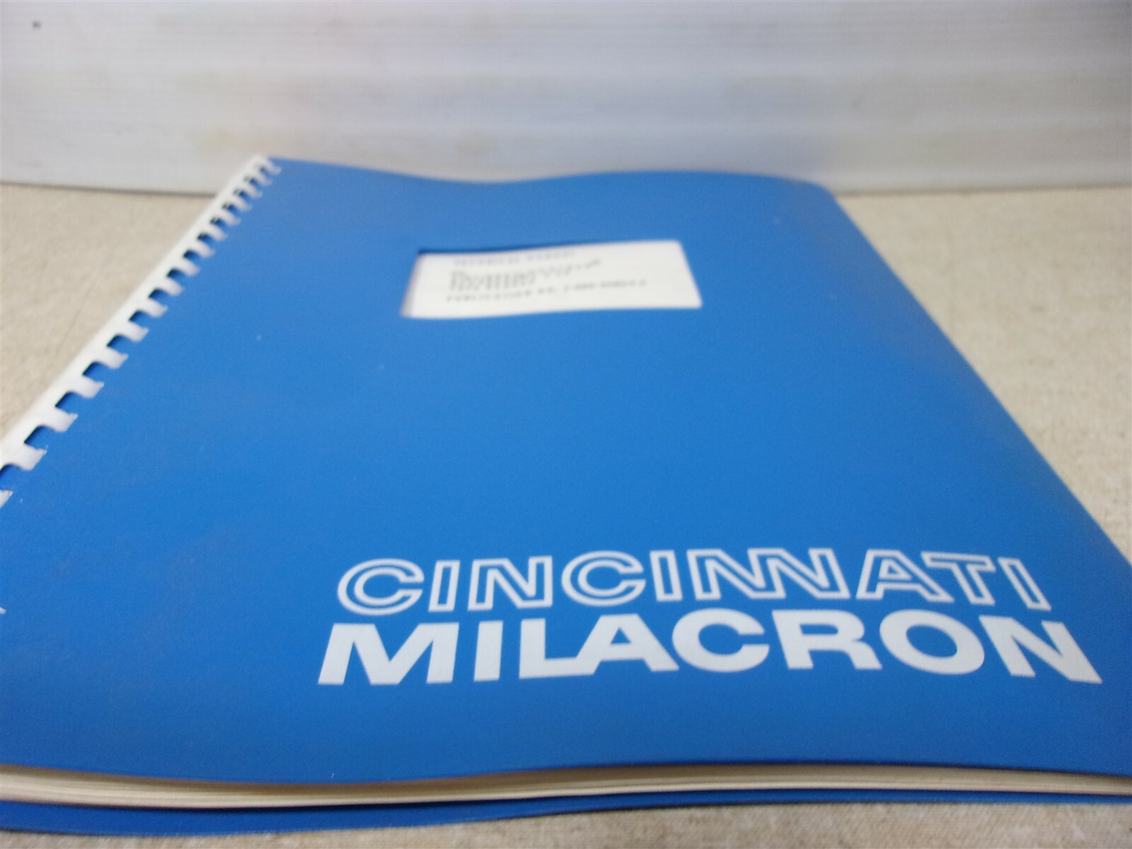 Cincinnati Milacron 7-000-1489M Acrared L& S Technical Manual *FREE SHIPPING*