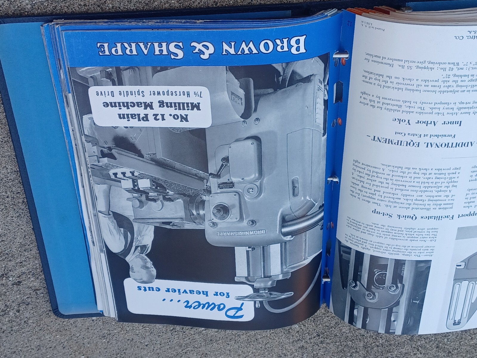 1950’s Brown & Sharpe GRINDING CUTTING MACHINES Binder Book SALES CATALOG TOOLS
