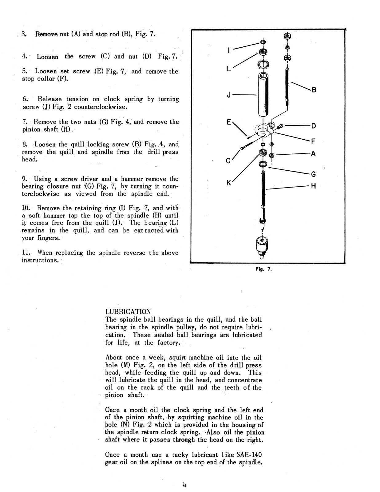 Rockwell Delta 15″ Utility Drill Press Instruction & Parts List Manual #1918