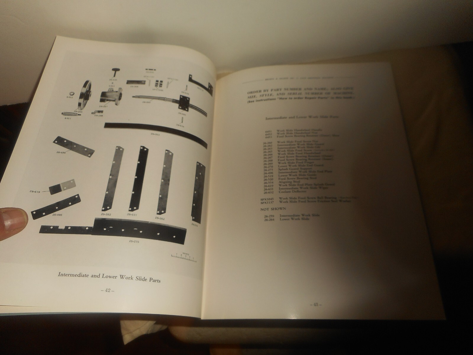 BROWN & SHARPE No. 11 Grinding Machine Operation Maintenance Repair Parts Manual