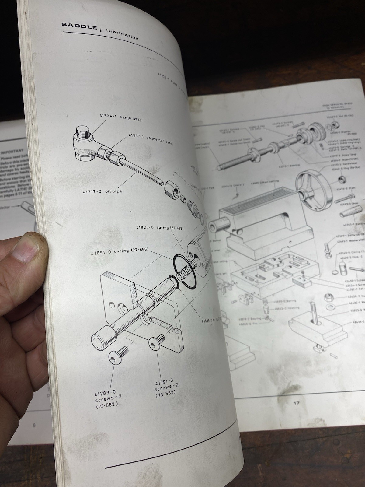 Clausing Colchester 21” Geared Head Lathes Instruction Parts Manual
