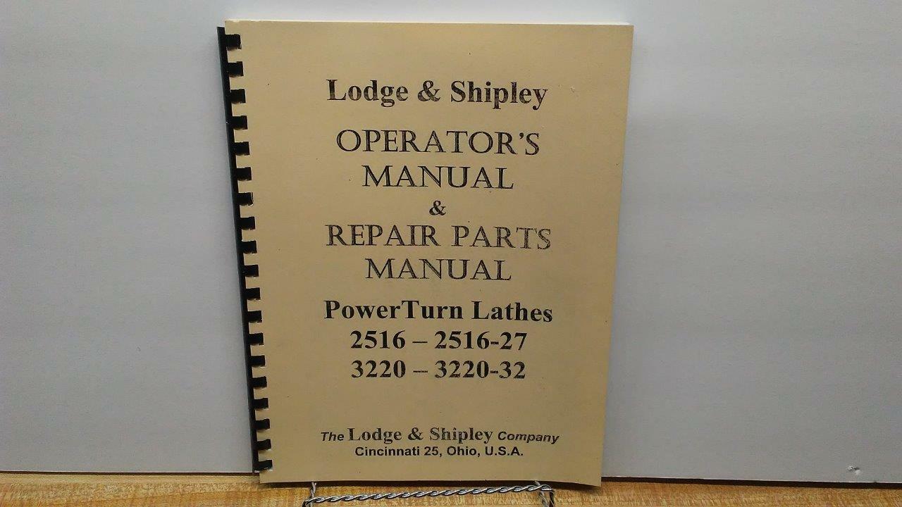 Lodge & Shipley PowerTurn Lathes Combo Manuals