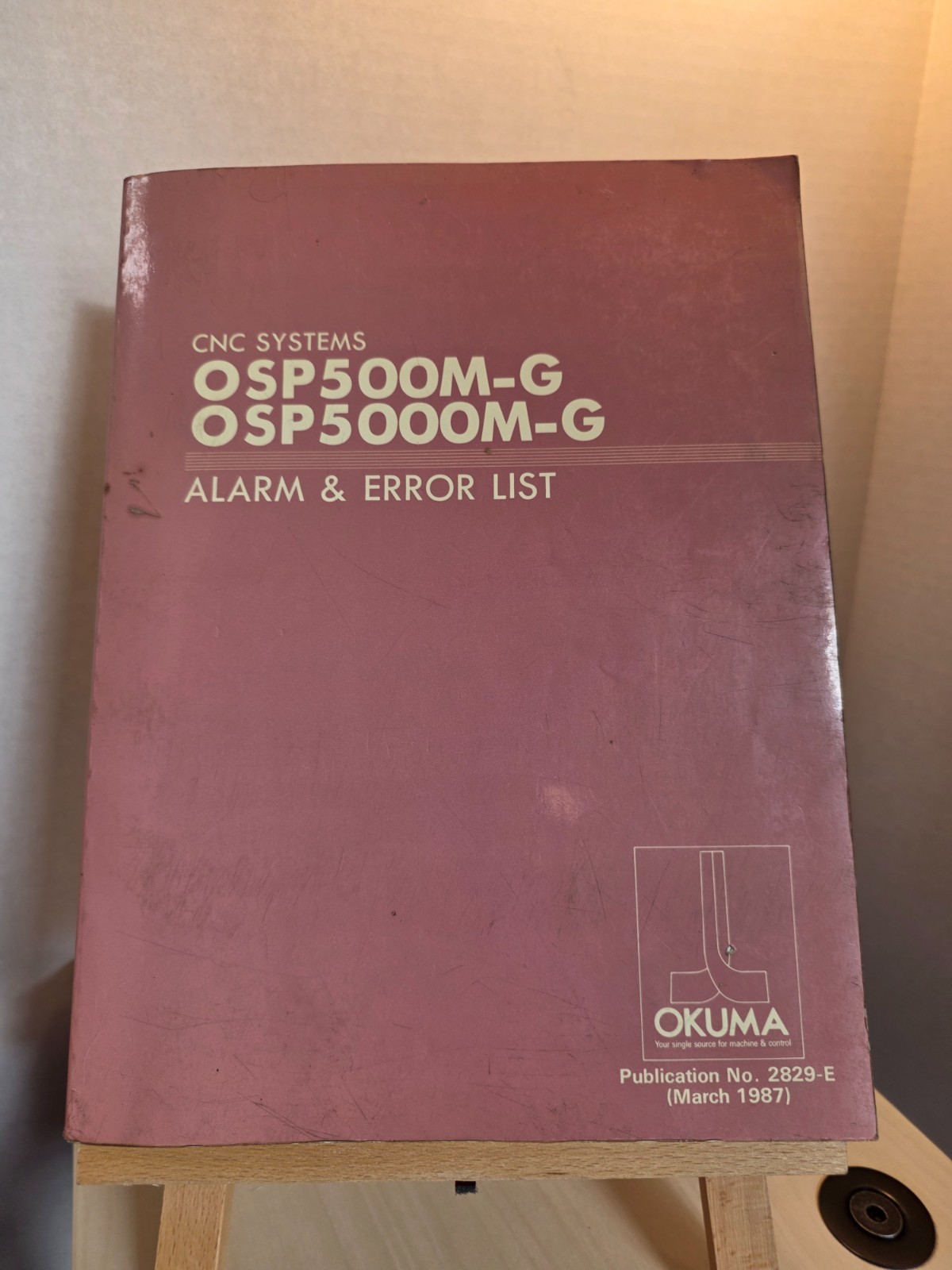 okuma cnc systems OSP500M-G/OSP5000M-G alarm and error list