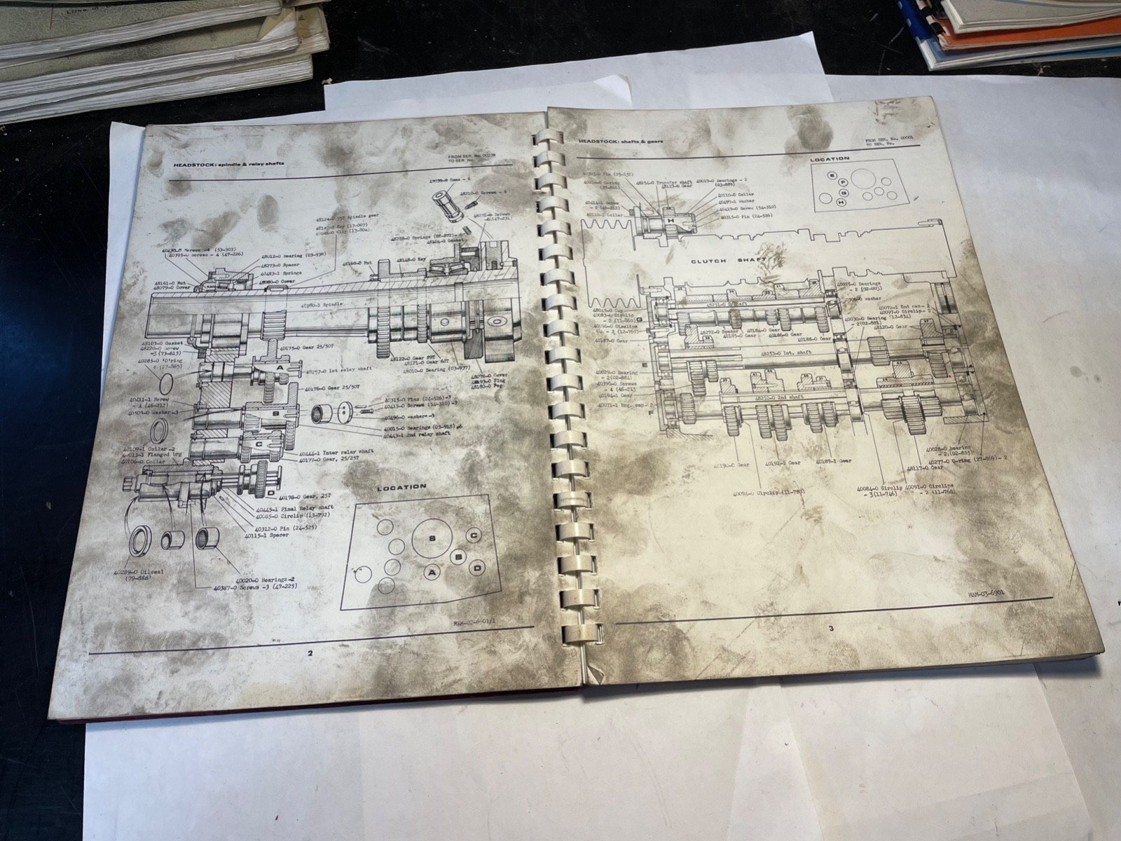 Clausing Colchester Lathe Series 8100 Model 21″ Service and Parts Manual #43