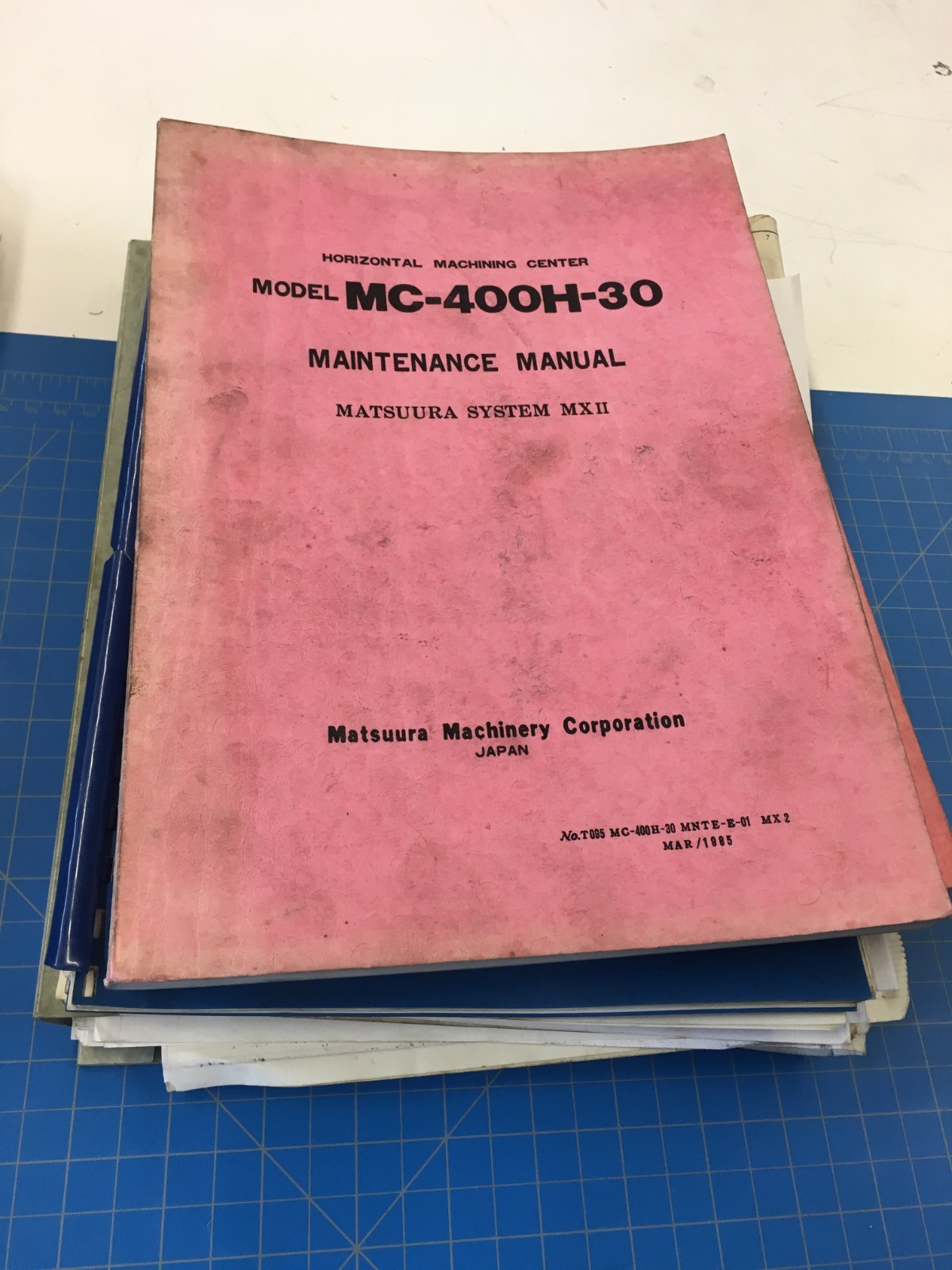 Matsuura Manuals Complete SET! MC-400H-30, YASNAC MX2