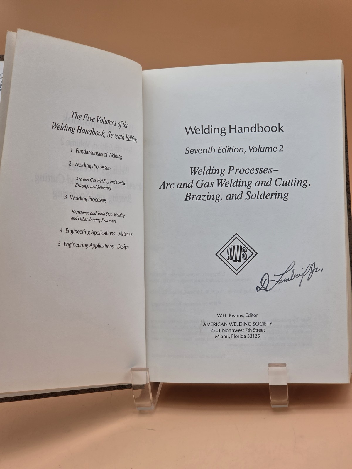 (AWS) Welding Handbook. Volume Two, Seventh Edition VGC