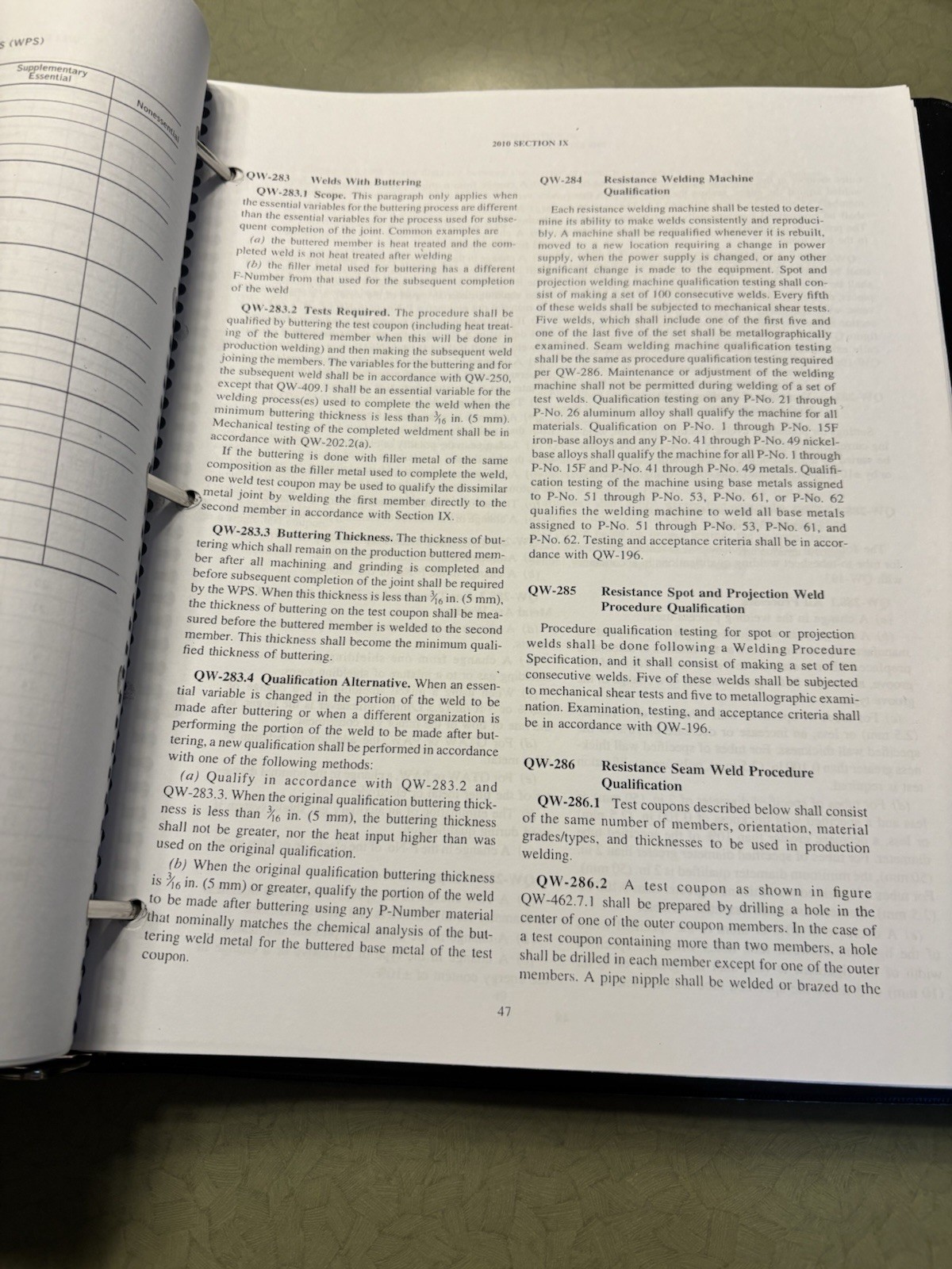 ASME 2010 Boiler & Pressure Vessel Code Section IX Welding & Brazing Standard