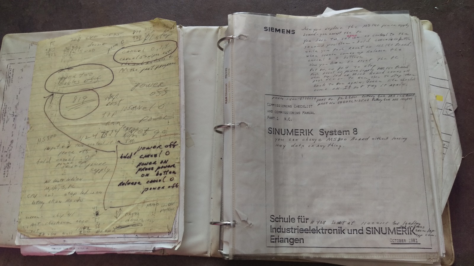 Siemens Sinumerik System 8 Commissioning Manual Service E 9.81