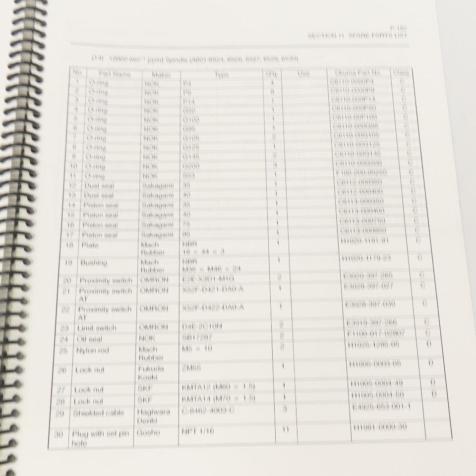 Okuma MX-45VA MX-45VAE P-K601-002-E OSP700M Operation Maintenance Manual