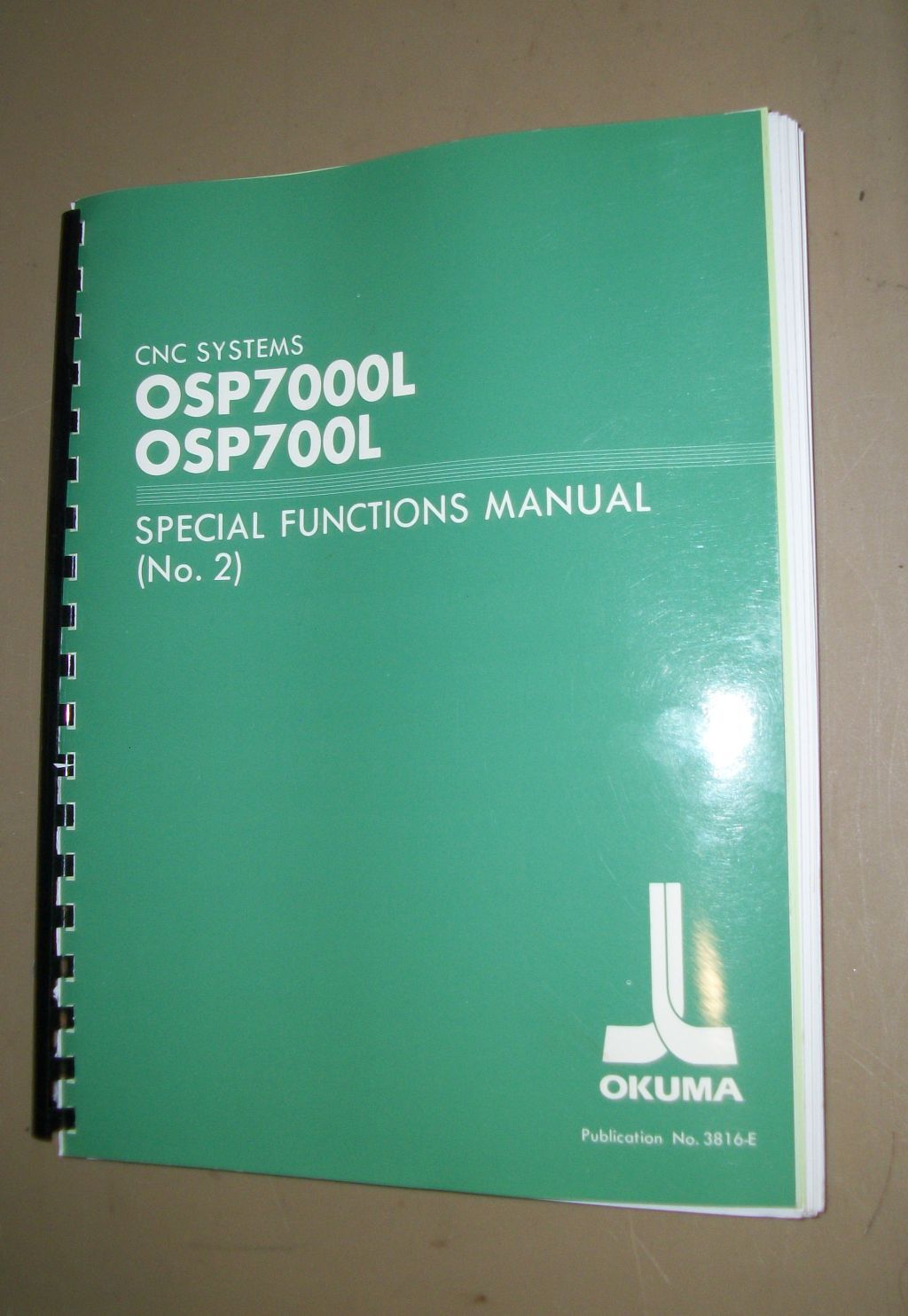 Okuma CNC Systems OSP7000L, OSP700L Special Functions Manual (No.2)