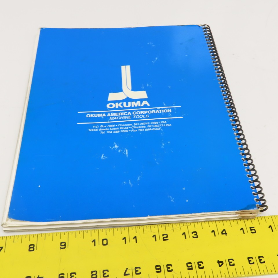 Okuma MX-45VA MX-45VAE P-K601-002-E OSP700M Operation Maintenance Manual