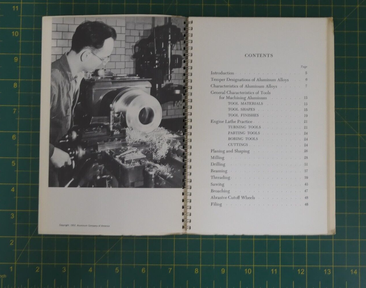 Vintage 1952 Machining Alcoa Aluminum – Characteristics Milling Drilling