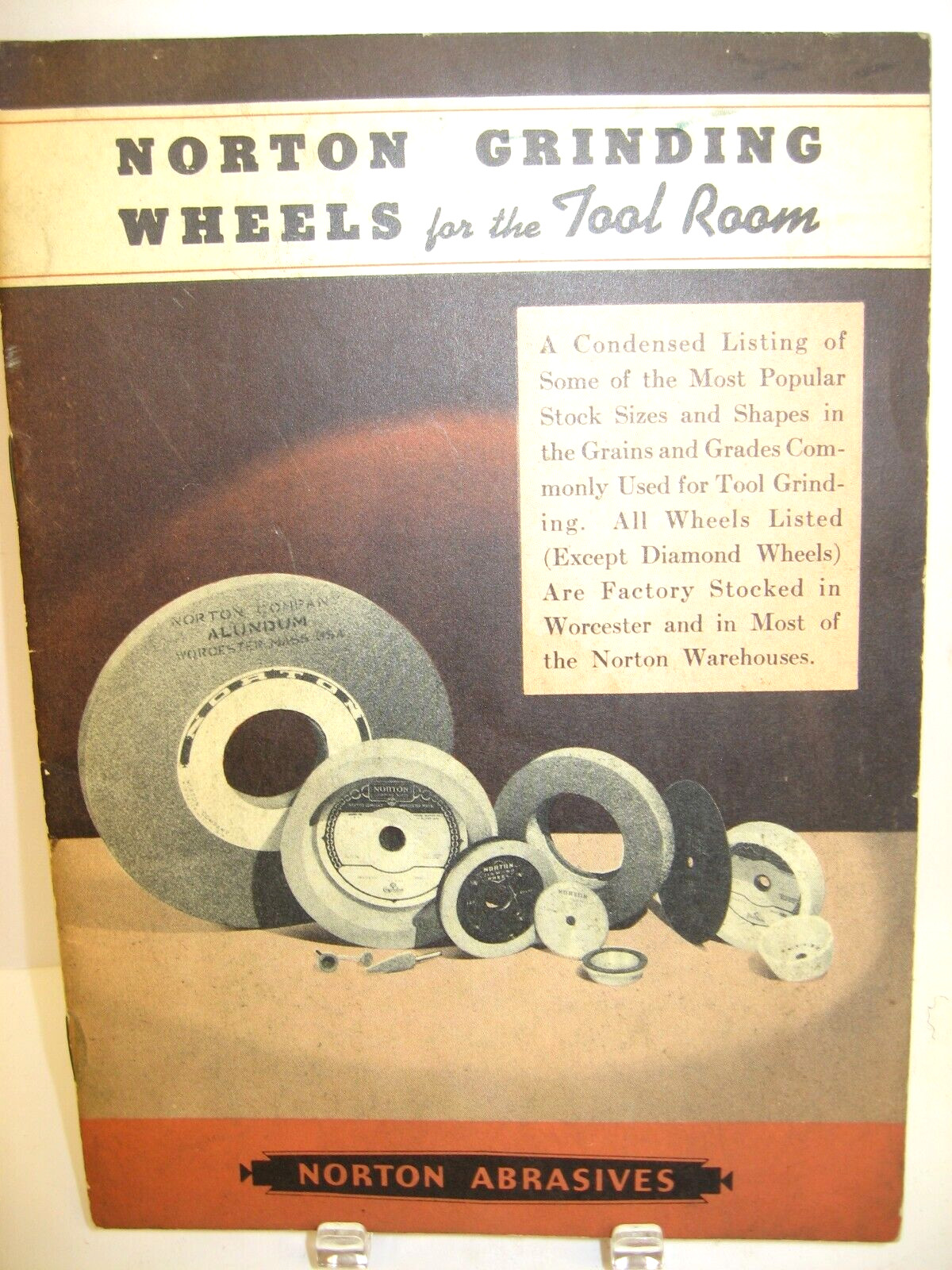 1941 NORTON GRINDING WHEELS for the Tool Room Catalog