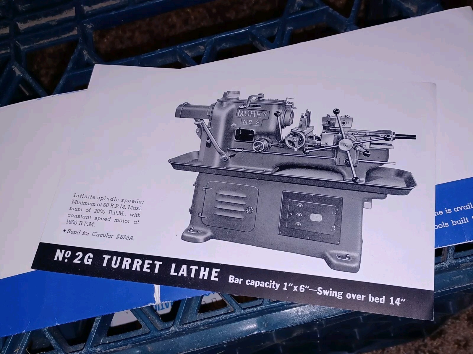 MOREY MACHINE TOOL CATALOG Turret Lathes Shapers Milling Drills SALES FLYER LOT