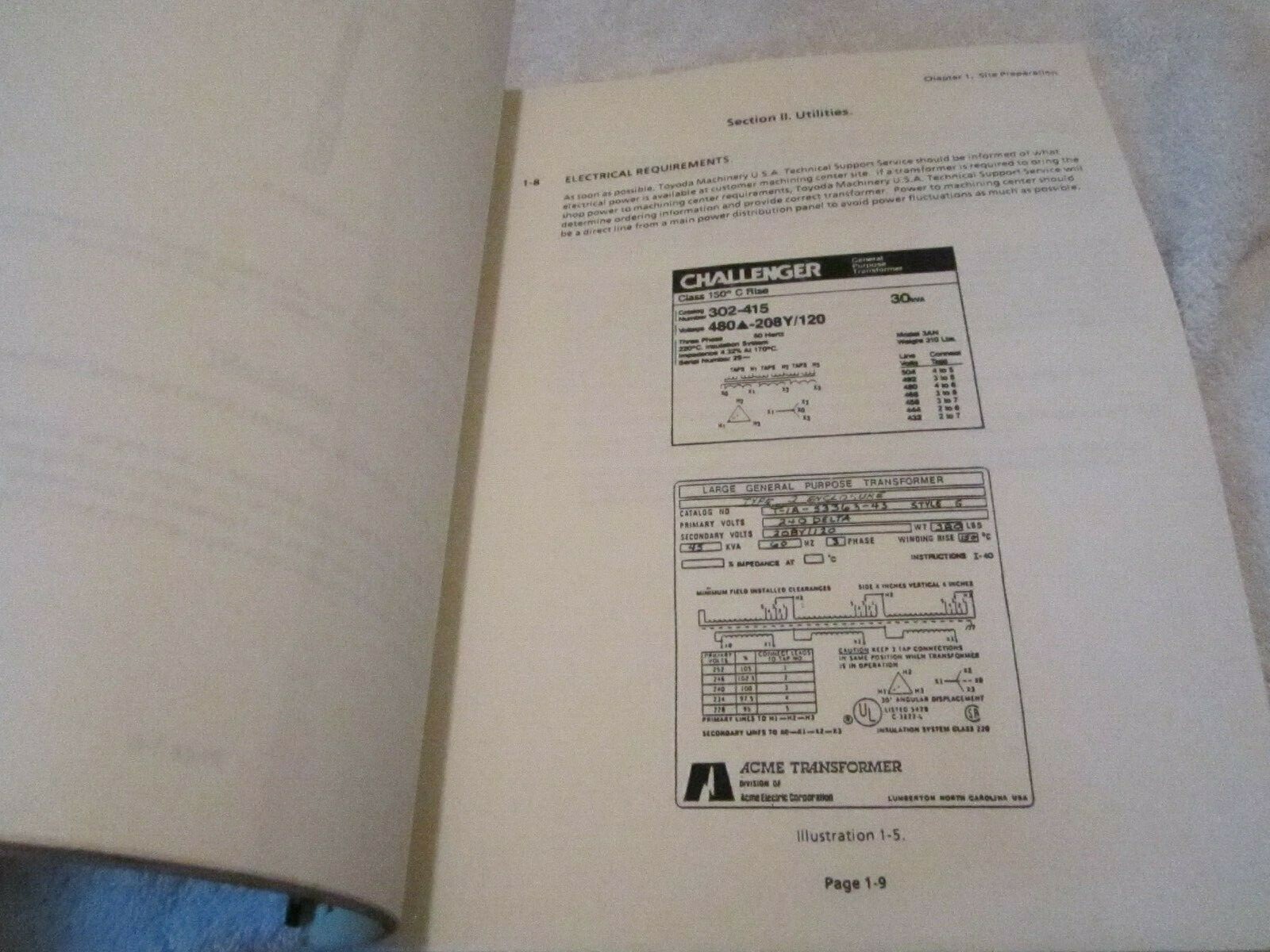 TOYODA Hoizontal Machining Center FH45 FH55 Operation Installation Manual TMU