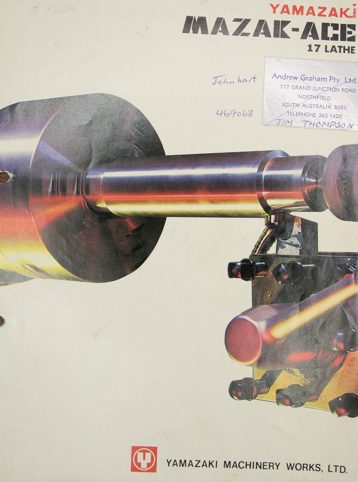 Mazak ACE Yamazaki 17″ Lathe, Operations, Schematic and Parts Manual PLUS