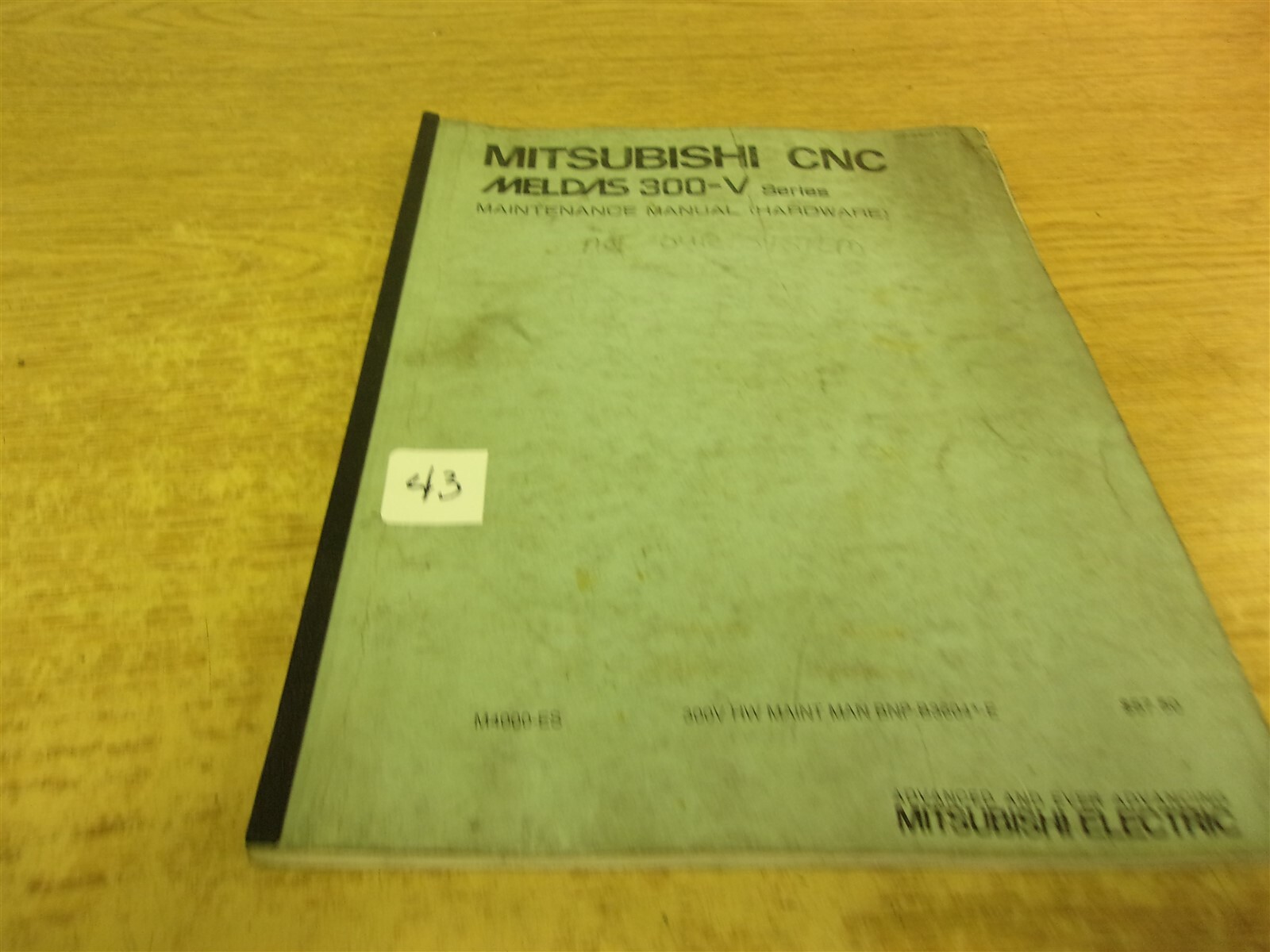 Mitsubishi CNC Meldas 300-VSeries Maintenance Manual BNP B3604*E “43”
