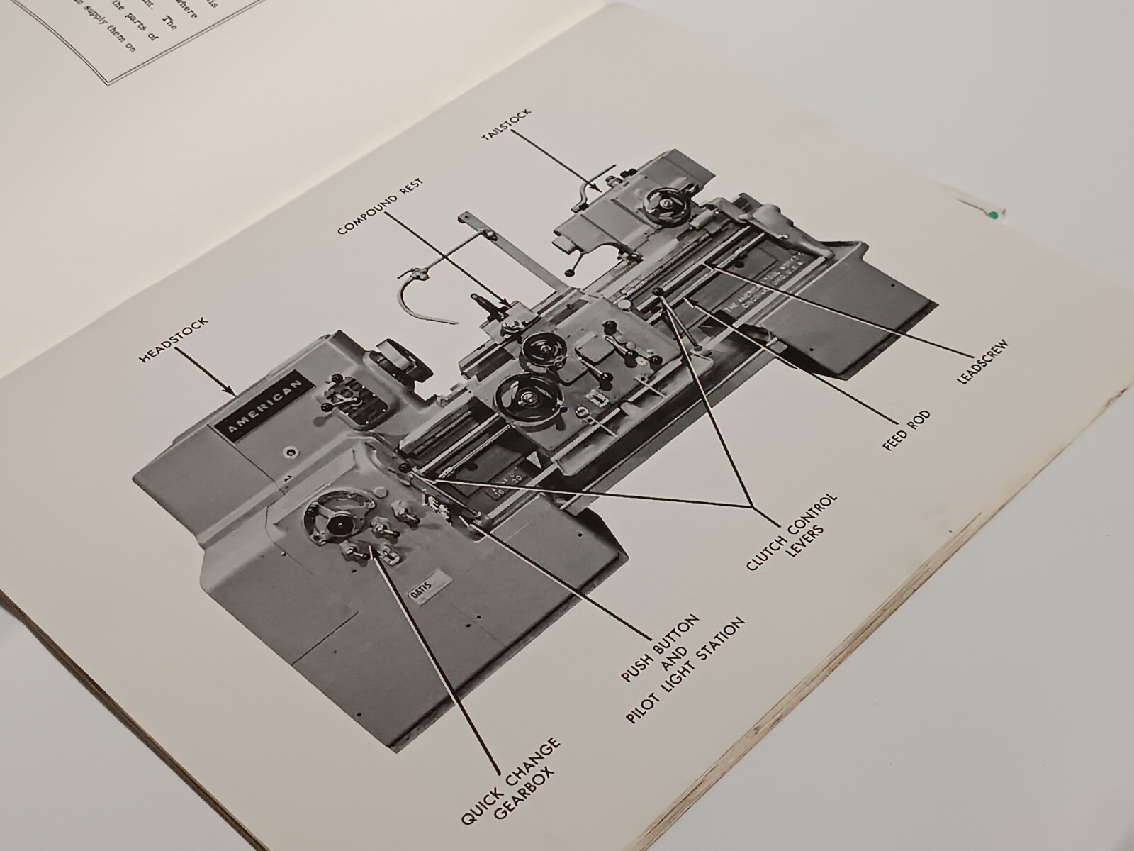 American Tool Engine Lathe Parts Catalog, sizes 14″B, 16″C, 20″D, 20″E, 25″F
