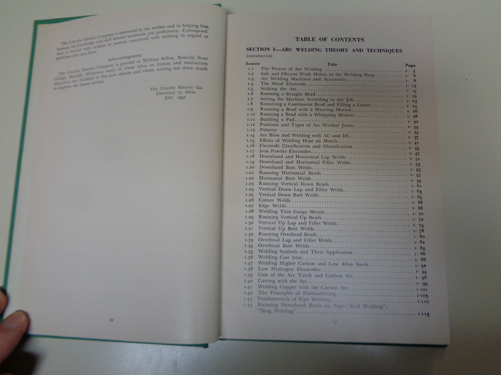 New Lessons in Arc Welding 1976 Lincoln Electric Company Training Book