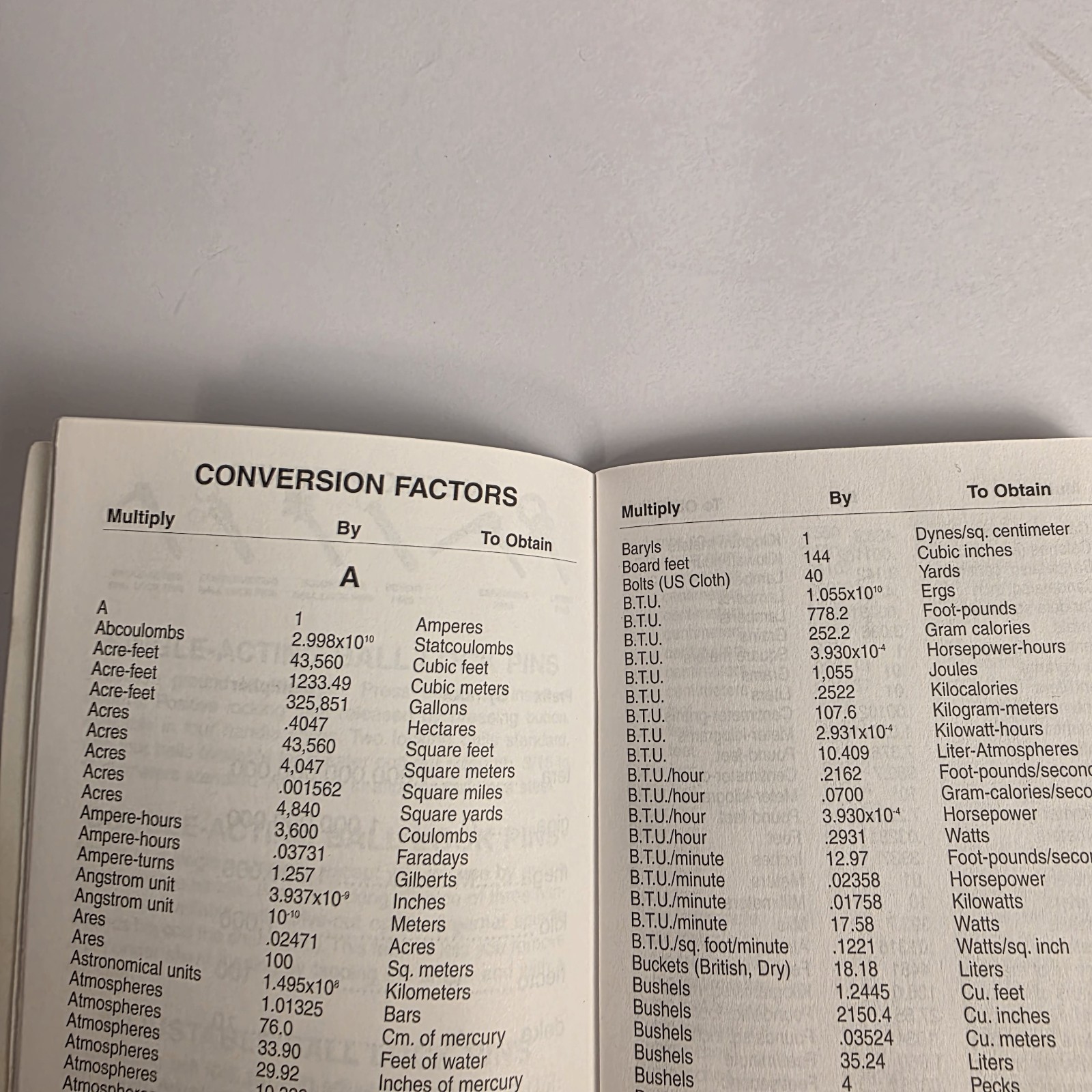 Carr Lane Trigonometry Tables Handy Reference Data for Engineers Vintage 2001
