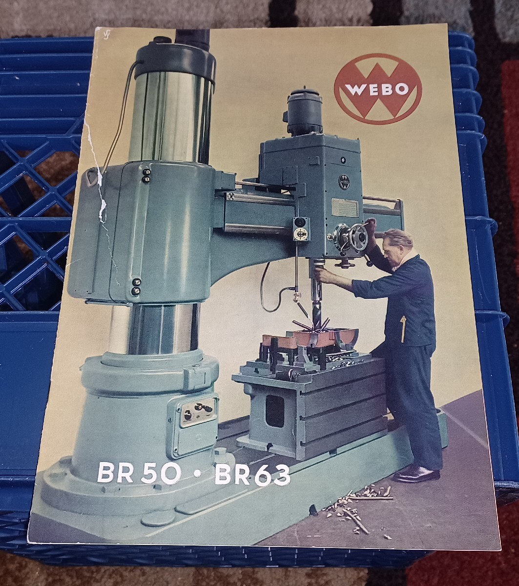 Radial Drilling Machine Tool Catalog WEBO Model BR50 BR63 Catalog Book MACHINIST