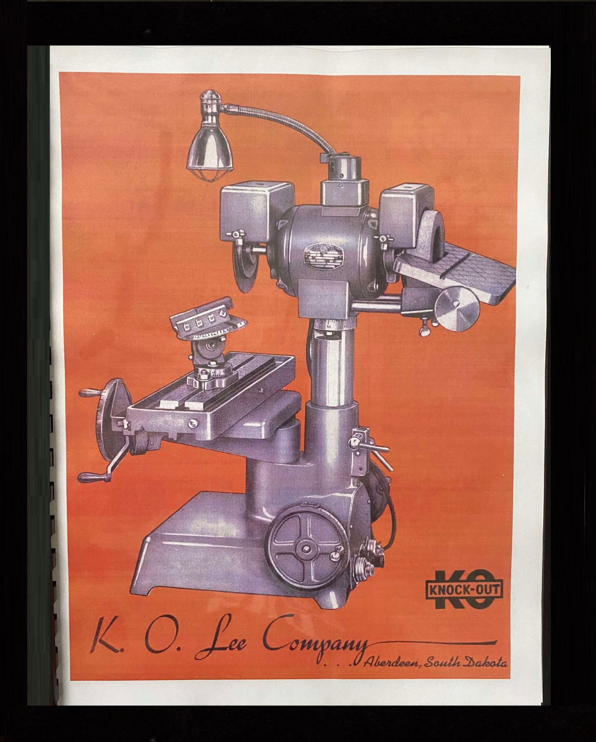 600 1968 Tool Grinder Operator Instructions Manual Fits K. O. Lee A600