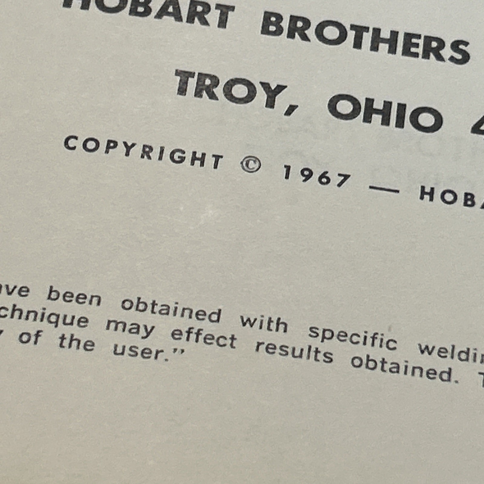 Hobart Welding Guide 1980 Study Manual Ew385, EW 473, EW301