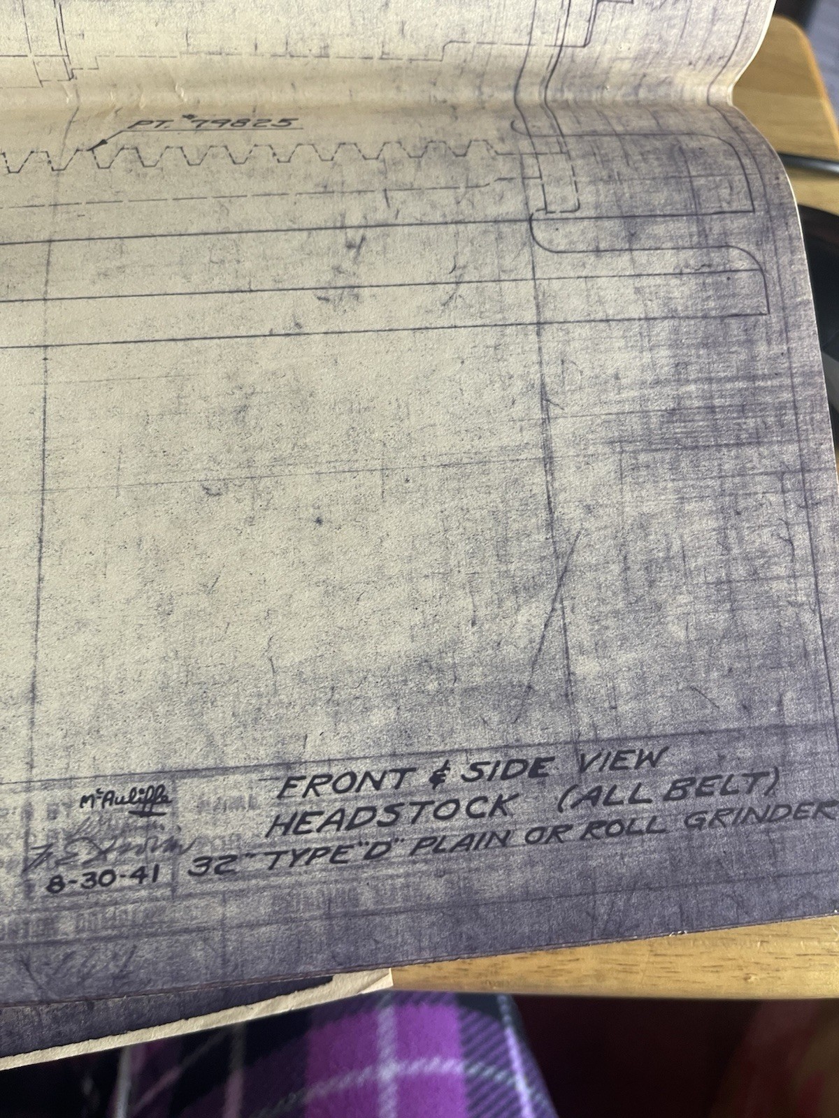 Norton Blueprints for Norton Grinding and Lapping Machines, Assorted 11 total
