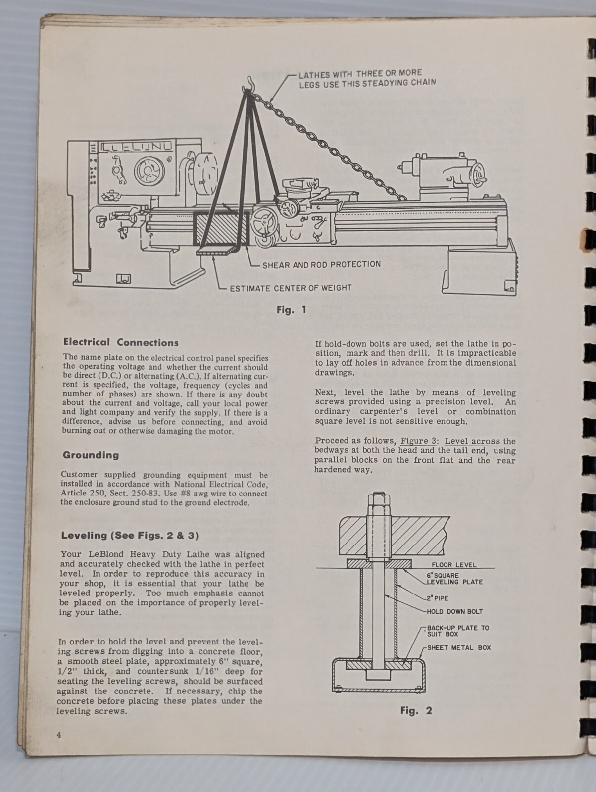 LeBlond Machine Tool NF 3220 Heavy Duty Lathe Instruction & Parts Manual No.3937