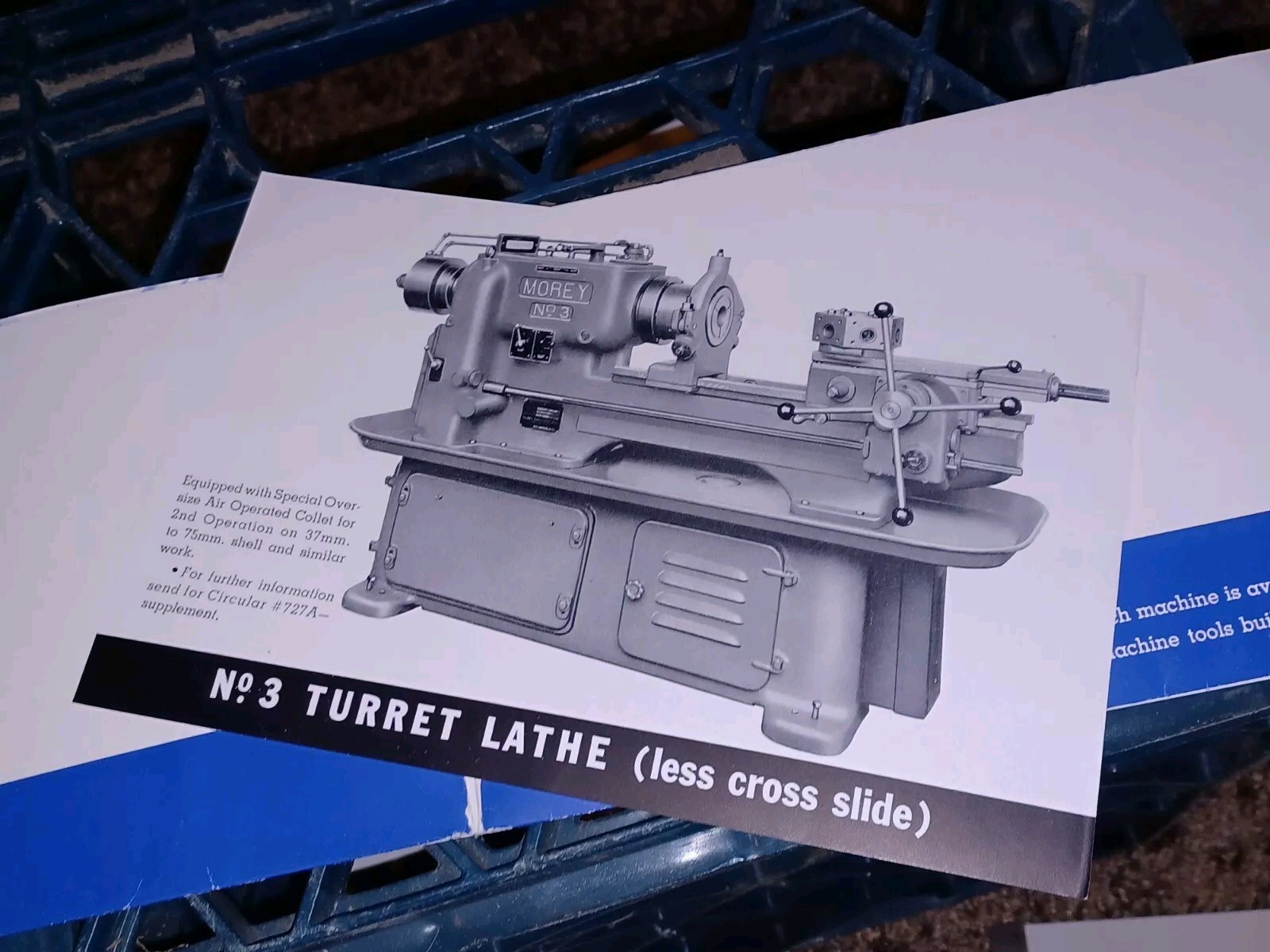 MOREY MACHINE TOOL CATALOG Turret Lathes Shapers Milling Drills SALES FLYER LOT