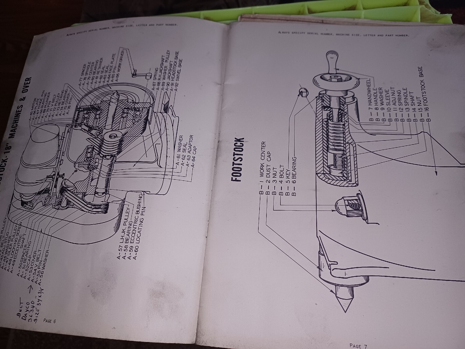 LANDIS TOOL PARTS LIST BOOK CATALOG MANUAL 14 18 22″ Type CH GRINDING MACHINES